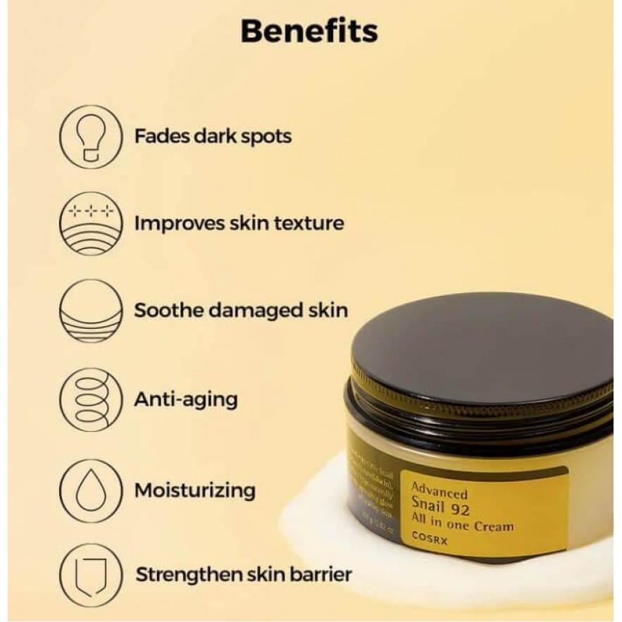 COSRX  > Advanced Snail 92 All In One Cream 100ml