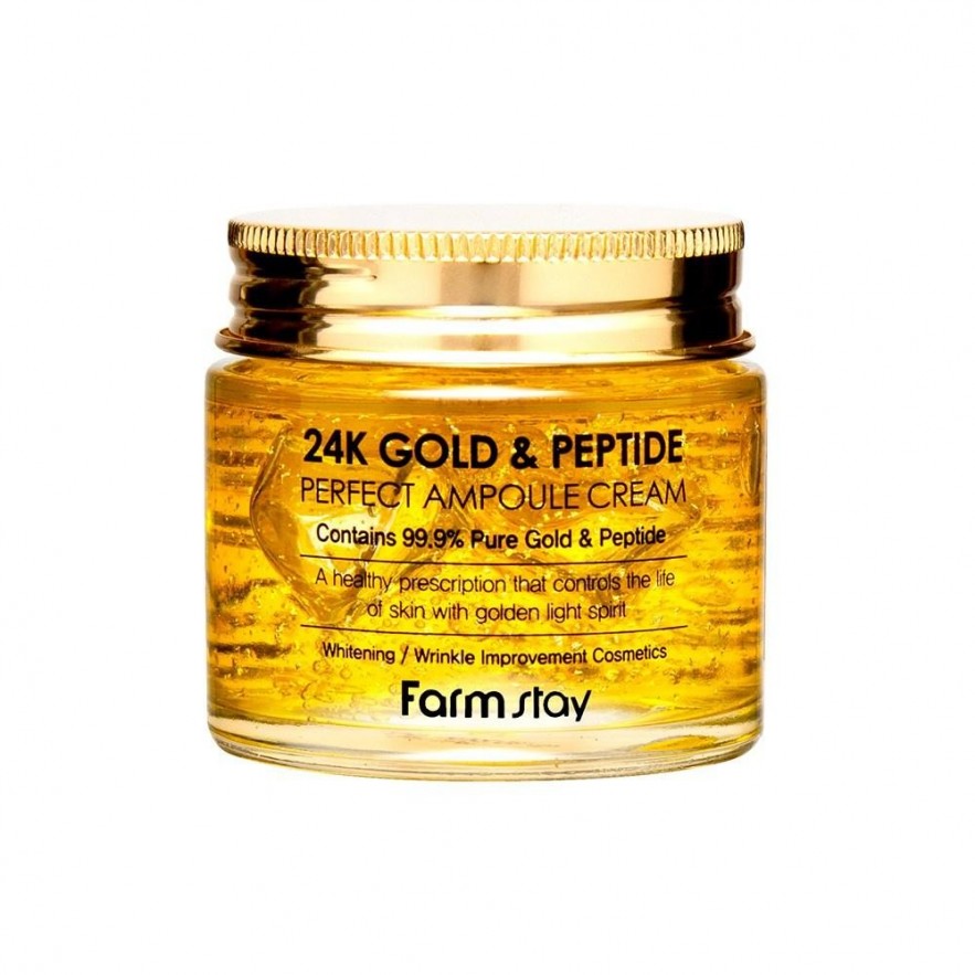 FARMSTAY > 24K Gold & Peptide Perfect Αμπούλα Κρέμα 80ml