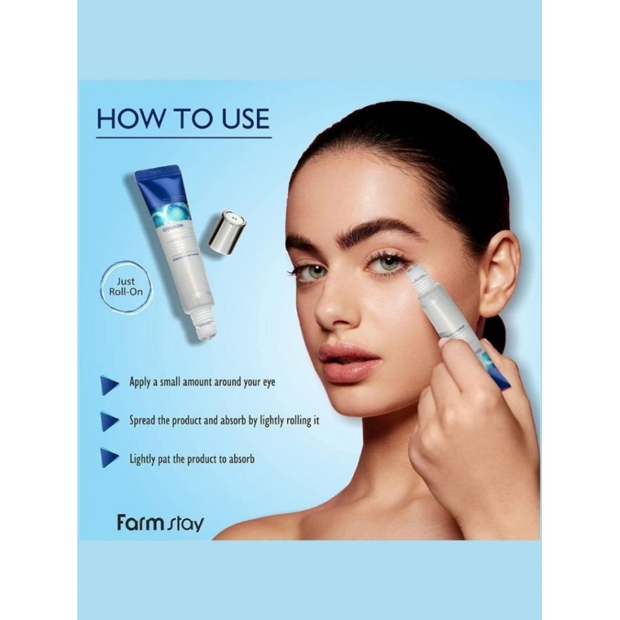 FARMSTAY >  Collagen Water Full Moist Rolling Eye Serum  25ml