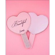EMMANOUELA > PINK GLAM HAND MIRROR καθρέφτης 