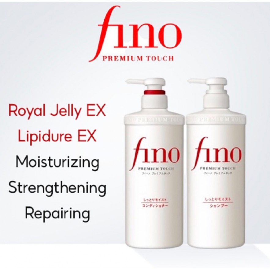 SHISEIDO > Fino Premium Touch Shampoo 550ml – Σαμπουάν Αναδόμησης & Ενυδάτωσης για Ταλαιπωρημένα Μαλλιά