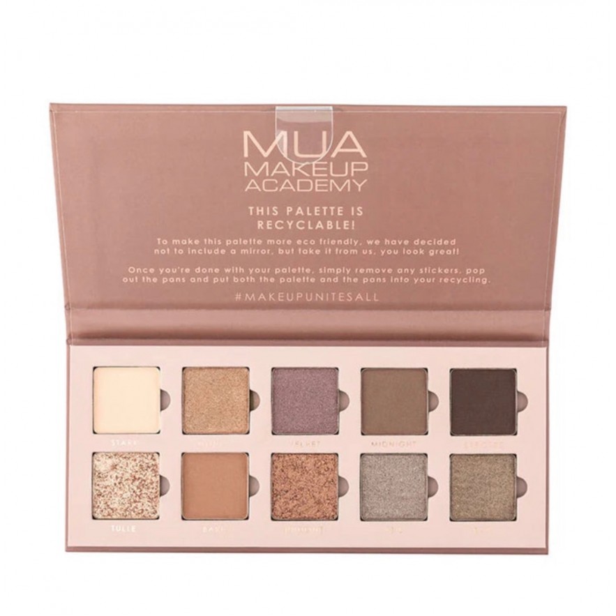 MUA > 10 SHADE EYE PALETTE VELVET NUDES
