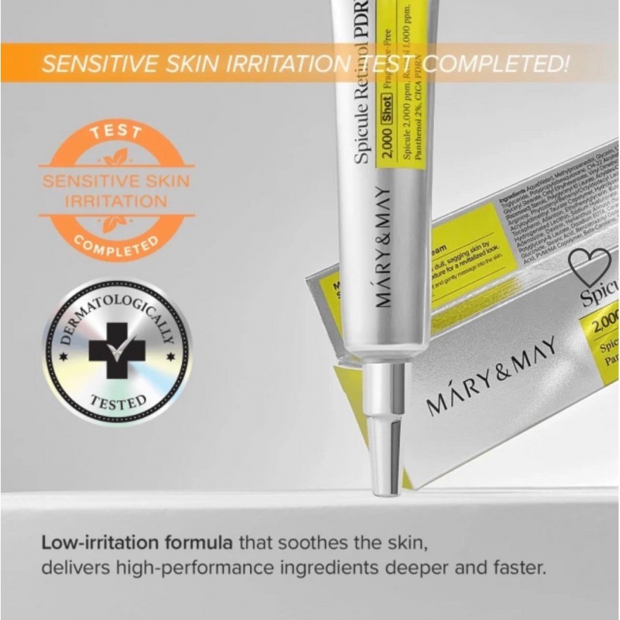 MARY & MAY > SPICULE RETINOL PDRN CREAM – ΚΡΕΜΑ ΑΝΑΓΕΝΝΗΣΗΣ ΓΙΑ ΠΟΡΟΥΣ, ΡΥΤΙΔΕΣ & ΟΜΟΙΟΜΟΡΦΗ ΟΨΗ 15G