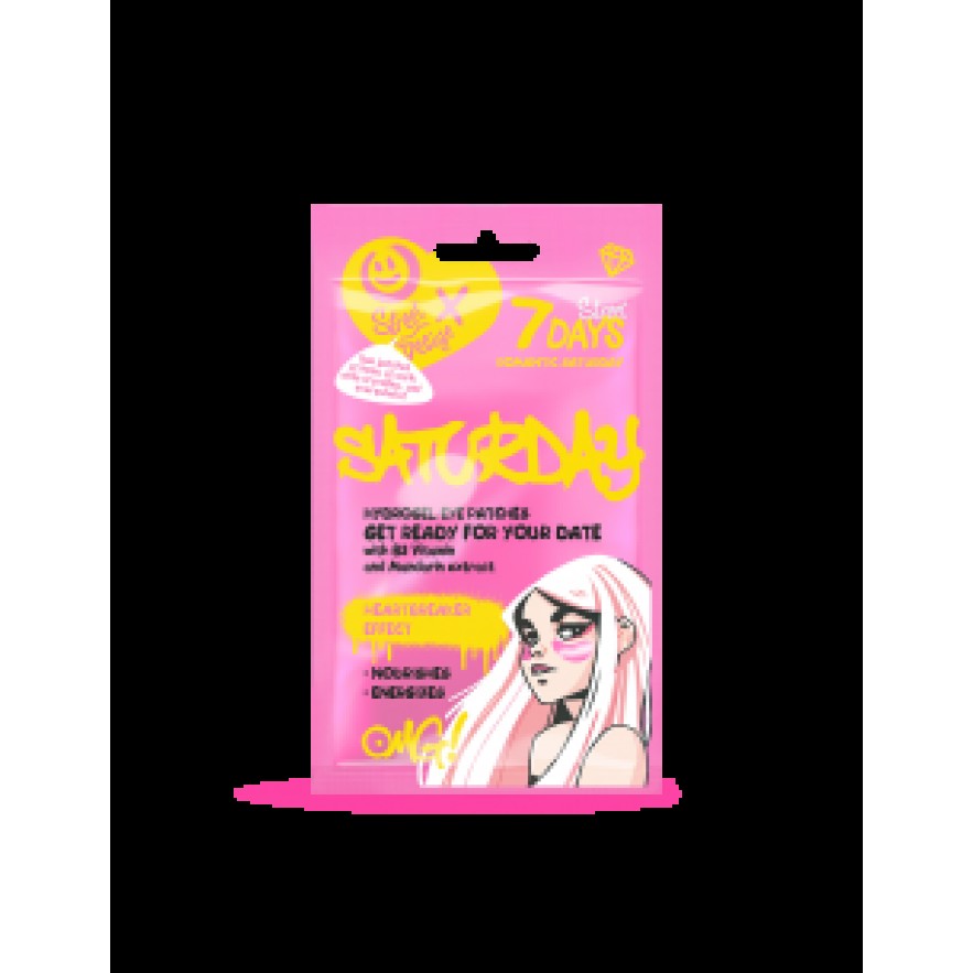 7DAYS Hydrogel eye patches ROMANTIC SATURDAY with Vitamin B3 and Mandarin Extract 2,36g