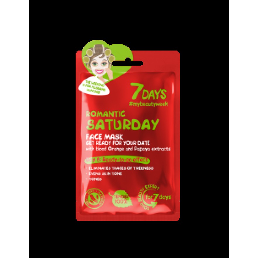 7DAYS Romantic Saturday Sheet Mask 28g