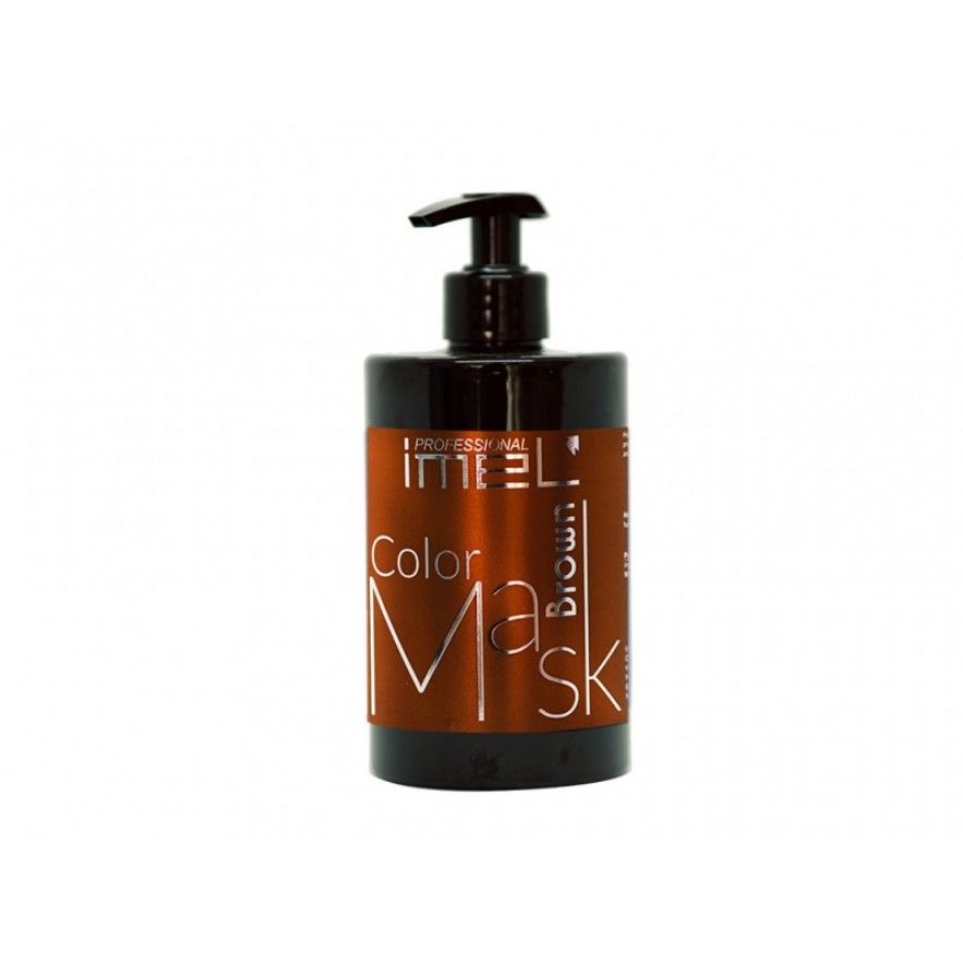 ΜΑΣΚΑ ΜΑΛΛΙΩΝ IMEL ΜΕ ΧΡΩΜΑ - BROWN 500ML