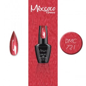 DMC-721 ΗΜΙΜΟΝΙΜΟ ΒΕΡΝΙΚΙ MIXCOCO 15ML (ΜΕΤΑΛΛΙΚΟ ΚΟΚΚΙΝΟ)