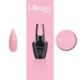 FS-001 ΗΜΙΜΟΝΙΜΟ ΒΕΡΝΙΚΙ MIXCOCO 15ML (ΡΟΖ ΑΠΑΛΟ)