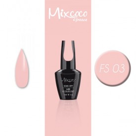 FS-003 ΗΜΙΜΟΝΙΜΟ ΒΕΡΝΙΚΙ MIXCOCO 15ML (ΡΟΖ-NUDE ΠΑΣΤΕΛ)