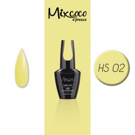 HS-002 ΗΜΙΜΟΝΙΜΟ ΒΕΡΝΙΚΙ MIXCOCO 15ML (ΚΙΤΡΙΝΟ ΑΝΟΙΧΤΟ)