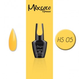 HS-005 ΗΜΙΜΟΝΙΜΟ ΒΕΡΝΙΚΙ MIXCOCO 15ML (CLEAR ΚΙΤΡΙΝΟ)