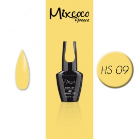 HS-009 ΗΜΙΜΟΝΙΜΟ ΒΕΡΝΙΚΙ MIXCOCO 15ML (ΚΑΝΑΡΙΝΙ)