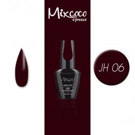 JH-06 ΗΜΙΜΟΝΙΜΟ ΒΕΡΝΙΚΙ MIXCOCO 15ML (ΣΚΟΥΡΟ ΜΠΟΡΝΤΟ)