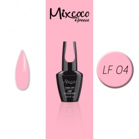 LF-004 ΗΜΙΜΟΝΙΜΟ ΒΕΡΝΙΚΙ MIXCOCO 15ML (ΡΟΖ-ΣΟΜΟΝ ΑΝΟΙΧΤΟ)