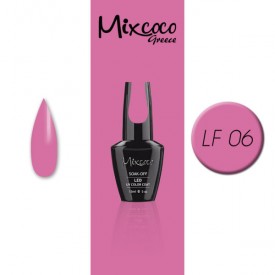 LF-006 ΗΜΙΜΟΝΙΜΟ ΒΕΡΝΙΚΙ MIXCOCO 15ML (BARBIE PINK)