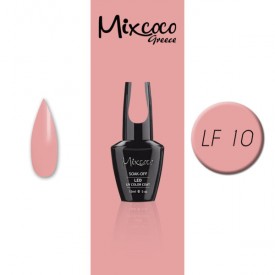 LF-010 ΗΜΙΜΟΝΙΜΟ ΒΕΡΝΙΚΙ MIXCOCO 15ML (ΡΟΖ-ΣΟΜΟΝ)