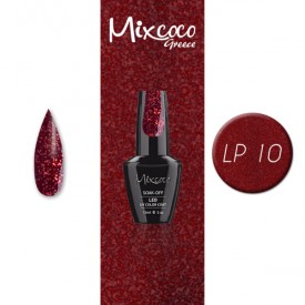 LP-010 ΗΜΙΜΟΝΙΜΟ ΒΕΡΝΙΚΙ MIXCOCO 15ML (ΚΕΡΑΣΙ GLITTER)