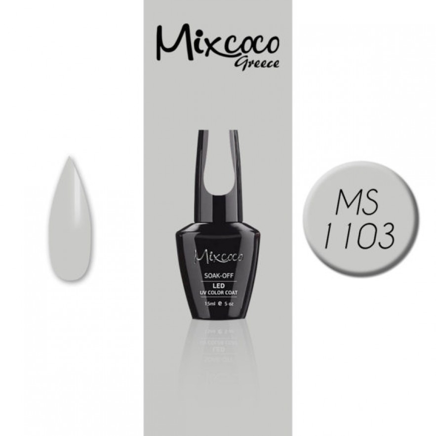 MS-1103 ΗΜΙΜΟΝΙΜΟ ΒΕΡΝΙΚΙ MIXCOCO 15ML (ΓΚΡΙ ΑΝΟΙΧΤΟ)