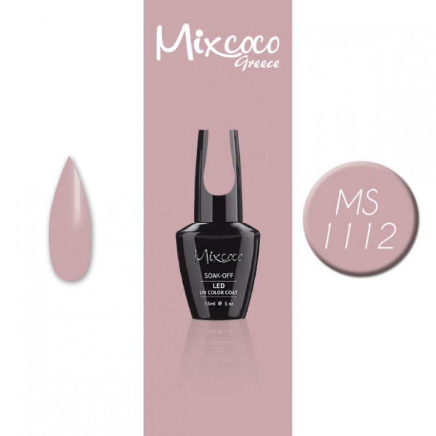 MS-1112 ΗΜΙΜΟΝΙΜΟ ΒΕΡΝΙΚΙ MIXCOCO 15ML (NUDE ΡΟΖ)