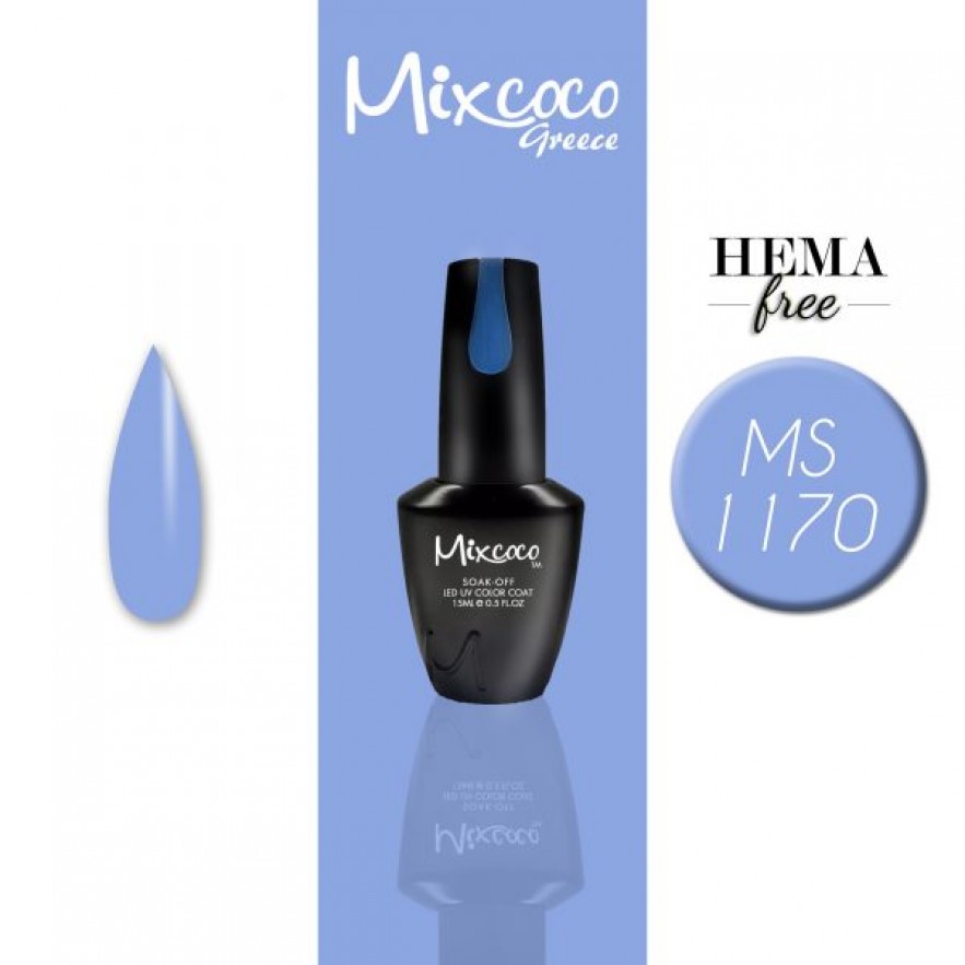 MS-1170 ΗΜΙΜΟΝΙΜΟ ΒΕΡΝΙΚΙ MIXCOCO 15ML (ΓΑΛΑΖΙΟ-ΒΙΟΛΕΤΙ)