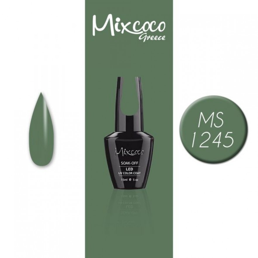 MS-1245 ΗΜΙΜΟΝΙΜΟ ΒΕΡΝΙΚΙ MIXCOCO 15ML (ΠΡΑΣΙΝΟ)