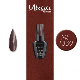 MS-1339 ΗΜΙΜΟΝΙΜΟ ΒΕΡΝΙΚΙ MIXCOCO 15ML (ΚΑΦΕ ΜΕΤΑΛΛΙΚΟ)