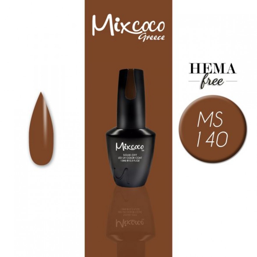 MS-140 ΗΜΙΜΟΝΙΜΟ ΒΕΡΝΙΚΙ MIXCOCO 15ML (ΚΕΧΡΙΜΠΑΡΙ)