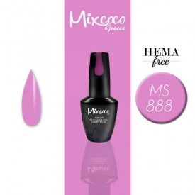 MS-888 ΗΜΙΜΟΝΙΜΟ ΒΕΡΝΙΚΙ MIXCOCO 15ML (ΡΟΖ-ΛΙΛΑ)