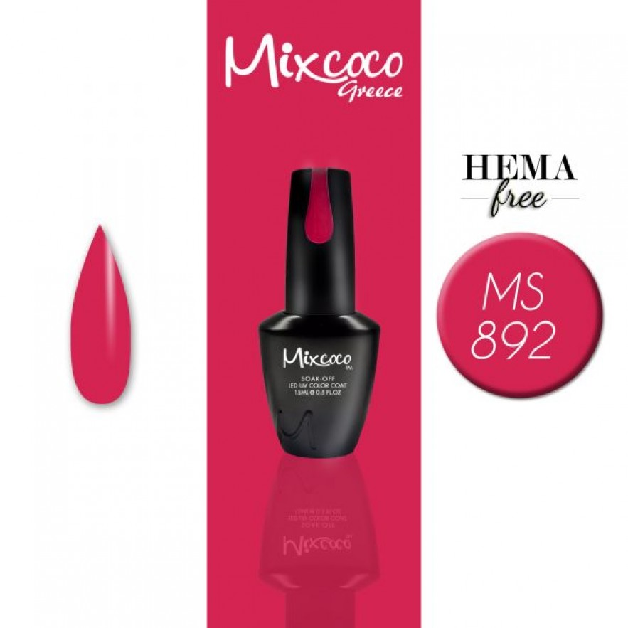 MS-892 ΗΜΙΜΟΝΙΜΟ ΒΕΡΝΙΚΙ MIXCOCO 15ML (ΦΟΥΞΙΑ-ΤΡΙΑΝΤΑΦΥΛΛΙ)