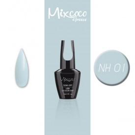 NH-001 ΗΜΙΜΟΝΙΜΟ ΒΕΡΝΙΚΙ MIXCOCO 15ML GREY FLAVOR (ΓΑΛΑΖΙΟ-ΓΚΡΙ)