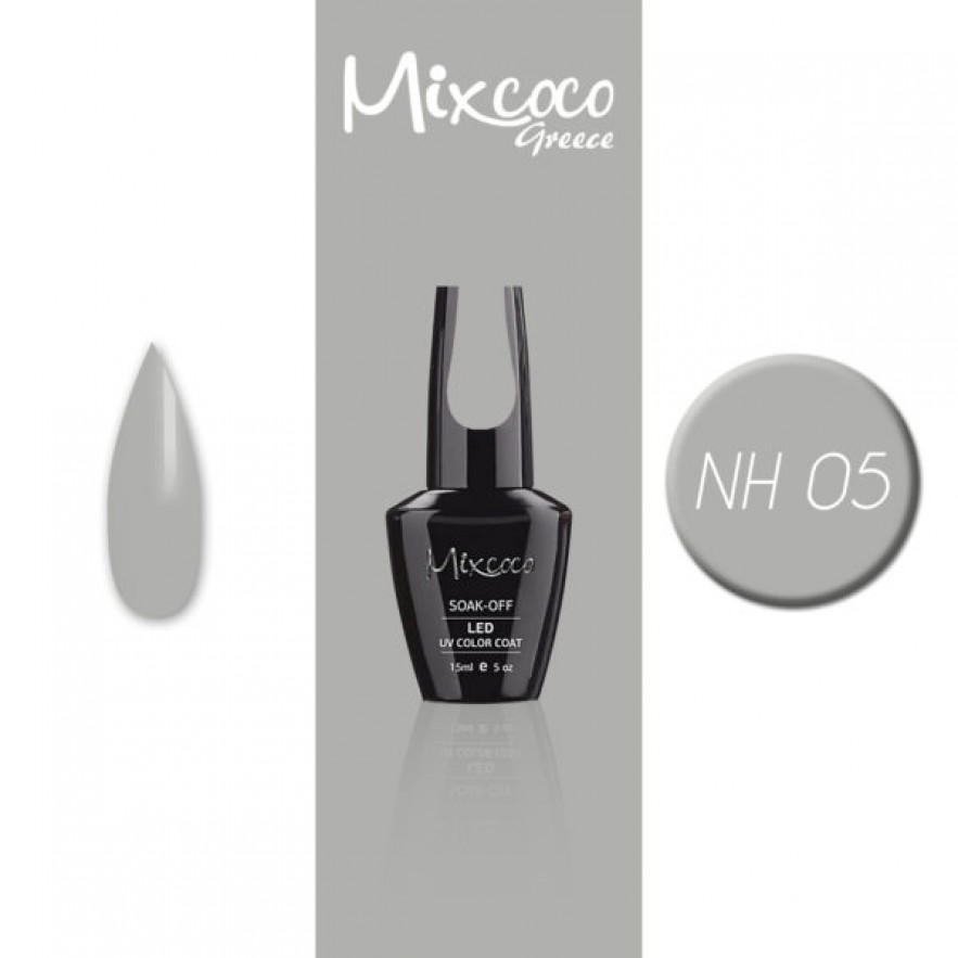 NH-005 ΗΜΙΜΟΝΙΜΟ ΒΕΡΝΙΚΙ MIXCOCO 15ML GREY FLAVOR (ΓΚΡΙ ΑΝΟΙΧΤΟ)