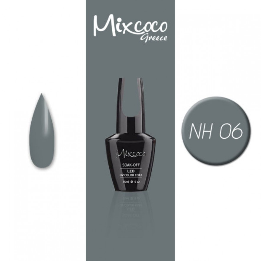 NH-006 ΗΜΙΜΟΝΙΜΟ ΒΕΡΝΙΚΙ MIXCOCO 15ML GREY FLAVOR (ΠΟΝΤΙΚΙ)