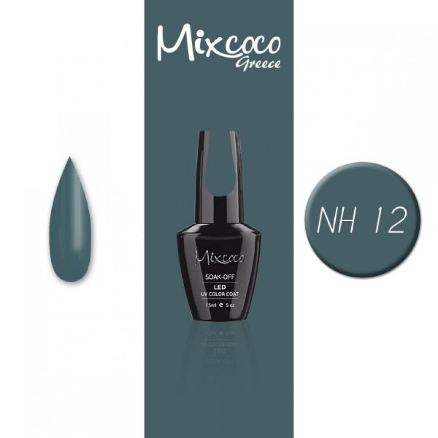 NH-012 ΗΜΙΜΟΝΙΜΟ ΒΕΡΝΙΚΙ MIXCOCO15ML GREY FLAVOR (ΠΕΤΡΟΛ ΣΚΟΥΡΟ)