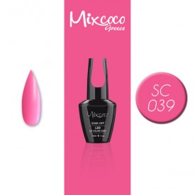 SC-039 ΗΜΙΜΟΝΙΜΟ ΒΕΡΝΙΚΙ MIXCOCO 15ML (FLUO ΡΟΖ)