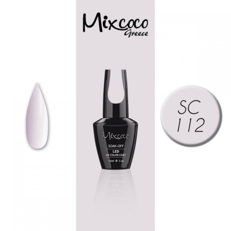 SC-112 ΗΜΙΜΟΝΙΜΟ ΒΕΡΝΙΚΙ MIXCOCO 15ML (BABY PINK)