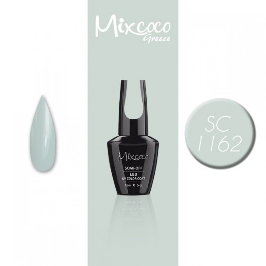 SC-1162 ΗΜΙΜΟΝΙΜΟ ΒΕΡΝΙΚΙ MIXCOCO 15ML (ΓΚΡΙ ΛΕΥΚΟ)