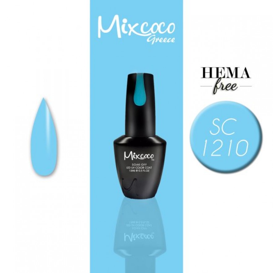 SC-1210 ΗΜΙΜΟΝΙΜΟ ΒΕΡΝΙΚΙ MIXCOCO 15ML (SKY BLUE)