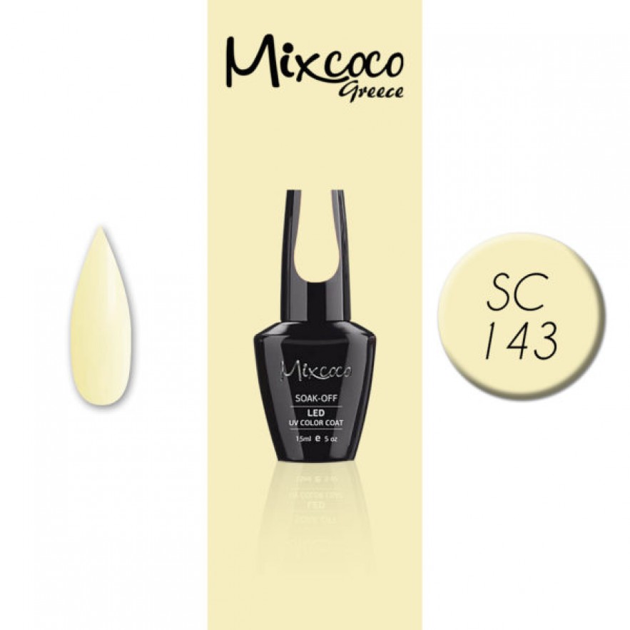 SC-143 ΗΜΙΜΟΝΙΜΟ ΒΕΡΝΙΚΙ MIXCOCO 15ML (ΠΑΣΤΕΛ ΜΠΑΝΑΝΙ)