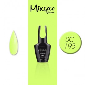 SC-195 ΗΜΙΜΟΝΙΜΟ ΒΕΡΝΙΚΙ MIXCOCO 15ML (FLUO ΚΙΤΡΙΝΟ)