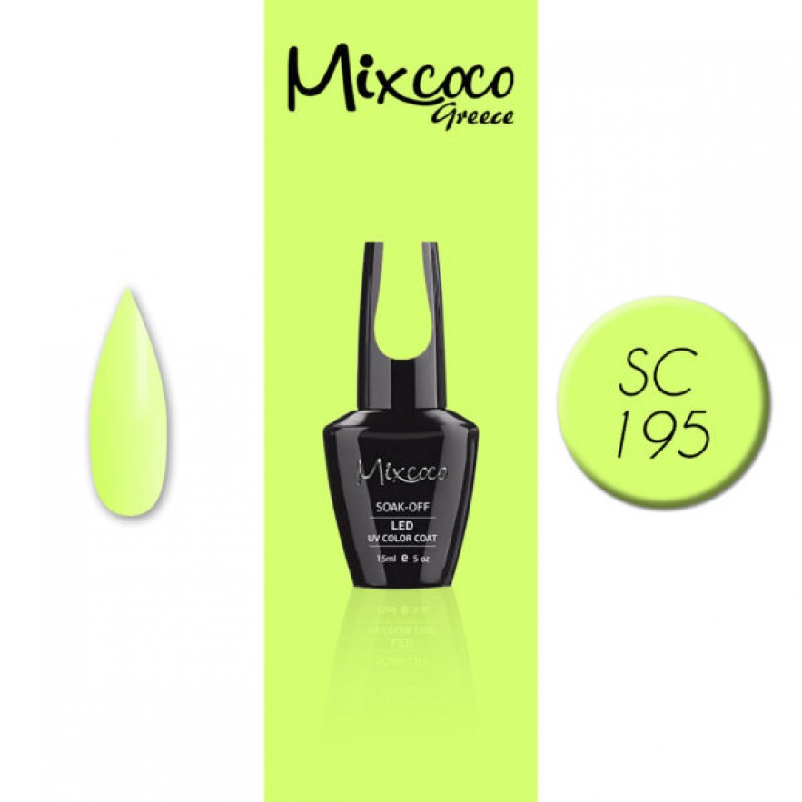 SC-195 ΗΜΙΜΟΝΙΜΟ ΒΕΡΝΙΚΙ MIXCOCO 15ML (FLUO ΚΙΤΡΙΝΟ)