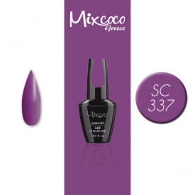 SC-337 ΗΜΙΜΟΝΙΜΟ ΒΕΡΝΙΚΙ MIXCOCO 15ML (ΜΩΒ ΣΚΟΥΡΟ)