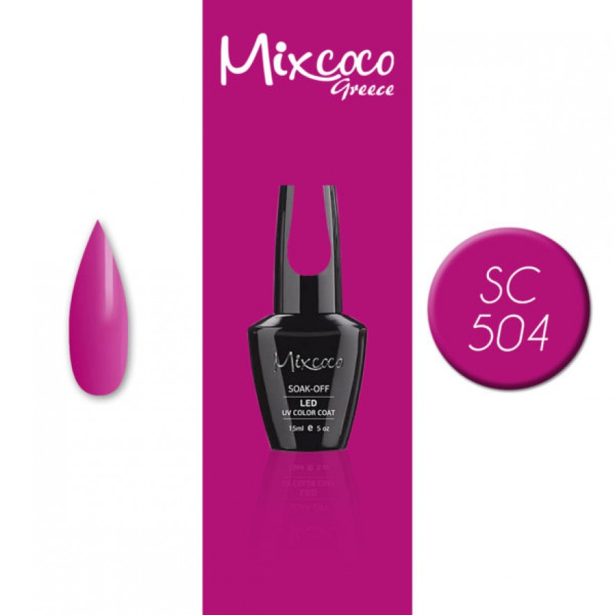 SC-504 ΗΜΙΜΟΝΙΜΟ ΒΕΡΝΙΚΙ MIXCOCO 15ML (ΦΟΥΞΙΑ ΜΩΒ)