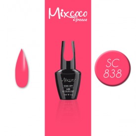 SC-838 ΗΜΙΜΟΝΙΜΟ ΒΕΡΝΙΚΙ MIXCOCO 15ML (FLUO-ΡΟΖ ΕΝΤΟΝΟ)