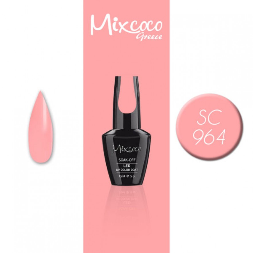 SC-964 ΗΜΙΜΟΝΙΜΟ ΒΕΡΝΙΚΙ MIXCOCO 15ML (ΣΟΜΟΝ ΡΟΖ)