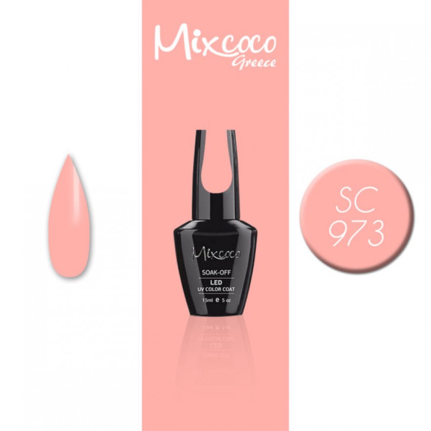 SC-973 ΗΜΙΜΟΝΙΜΟ ΒΕΡΝΙΚΙ MIXCOCO 15ML (ΡΟΖ ΣΟΜΟΝ)