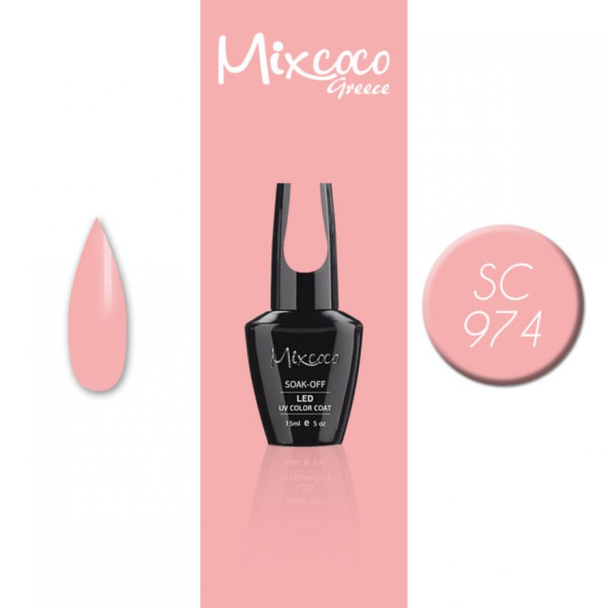 SC-974 ΗΜΙΜΟΝΙΜΟ ΒΕΡΝΙΚΙ MIXCOCO 15ML (ΡΟΖ-ΣΟΜΟΝ ΑΝΟΙΧΤΟ)