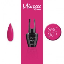 SMC 001 ΗΜΙΜΟΝΙΜΟ ΒΕΡΝΙΚΙ MIXCOCO 15ML (ΕΝΤΟΝΟ ΡΟΖ)