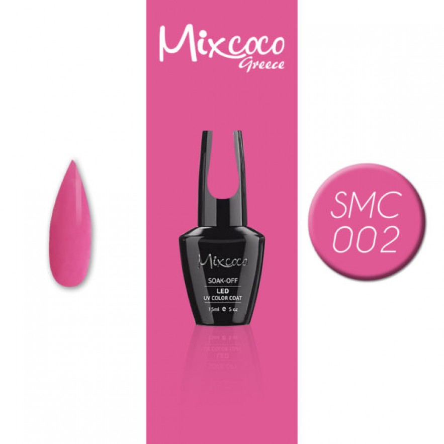 SMC 002 ΗΜΙΜΟΝΙΜΟ ΒΕΡΝΙΚΙ MIXCOCO 15ML (ΦΟΥΞΙΑ ΑΝΟΙΧΤΟ)