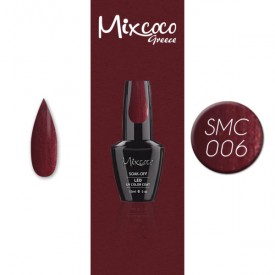 SMC 006 ΗΜΙΜΟΝΙΜΟ ΒΕΡΝΙΚΙ MIXCOCO 15ML (ΜΕΤΑΛΛΙΚΟ ΜΠΟΡΝΤΟ)