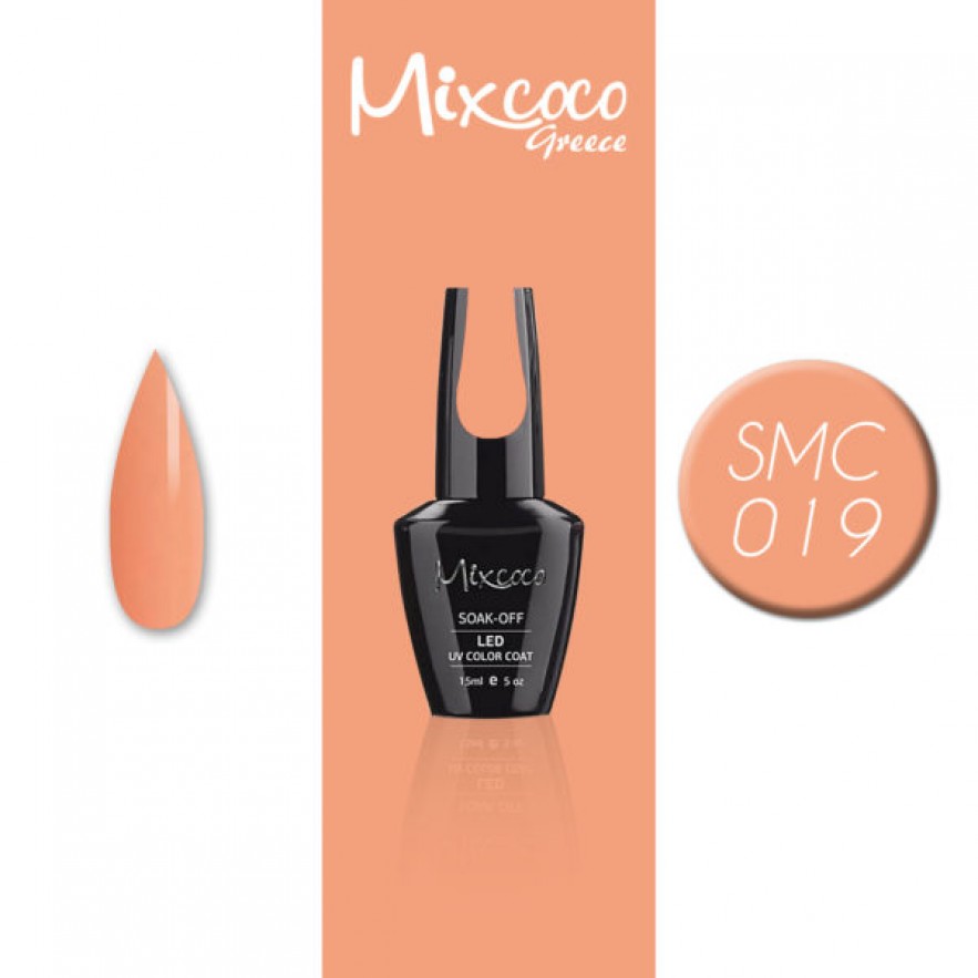 SMC 019 ΗΜΙΜΟΝΙΜΟ ΒΕΡΝΙΚΙ MIXCOCO 15ML (ΡΟΔΑΚΙΝΙ)